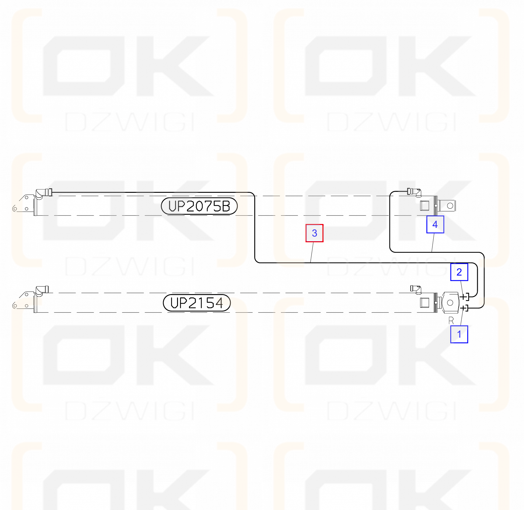 Palfinger D16 Hydraulic Tube