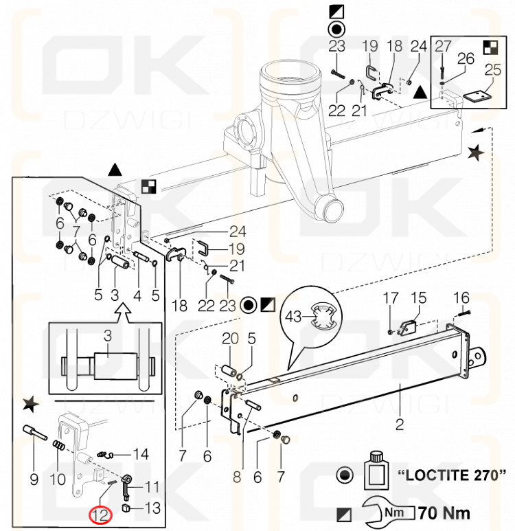 Расширительный болт Фасси