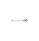 Ratcheting open-end wrench, articulated, 10 mm, Teger