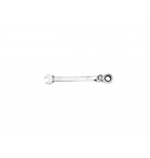 Ratcheting open-end wrench, articulated, 11 mm, Teger