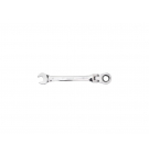 Ratcheting open-end wrench, articulated, 13 mm, Teger