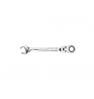 Ratcheting open-end wrench, articulated, 16 mm, Teger