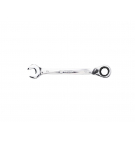 Ratchet open-end wrench, offset, 15 mm, Teger