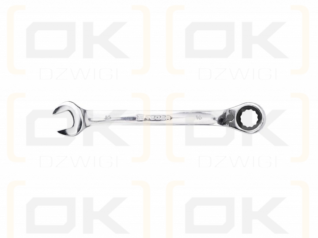 Ratchet open-end wrench, offset, 16 mm, Teger