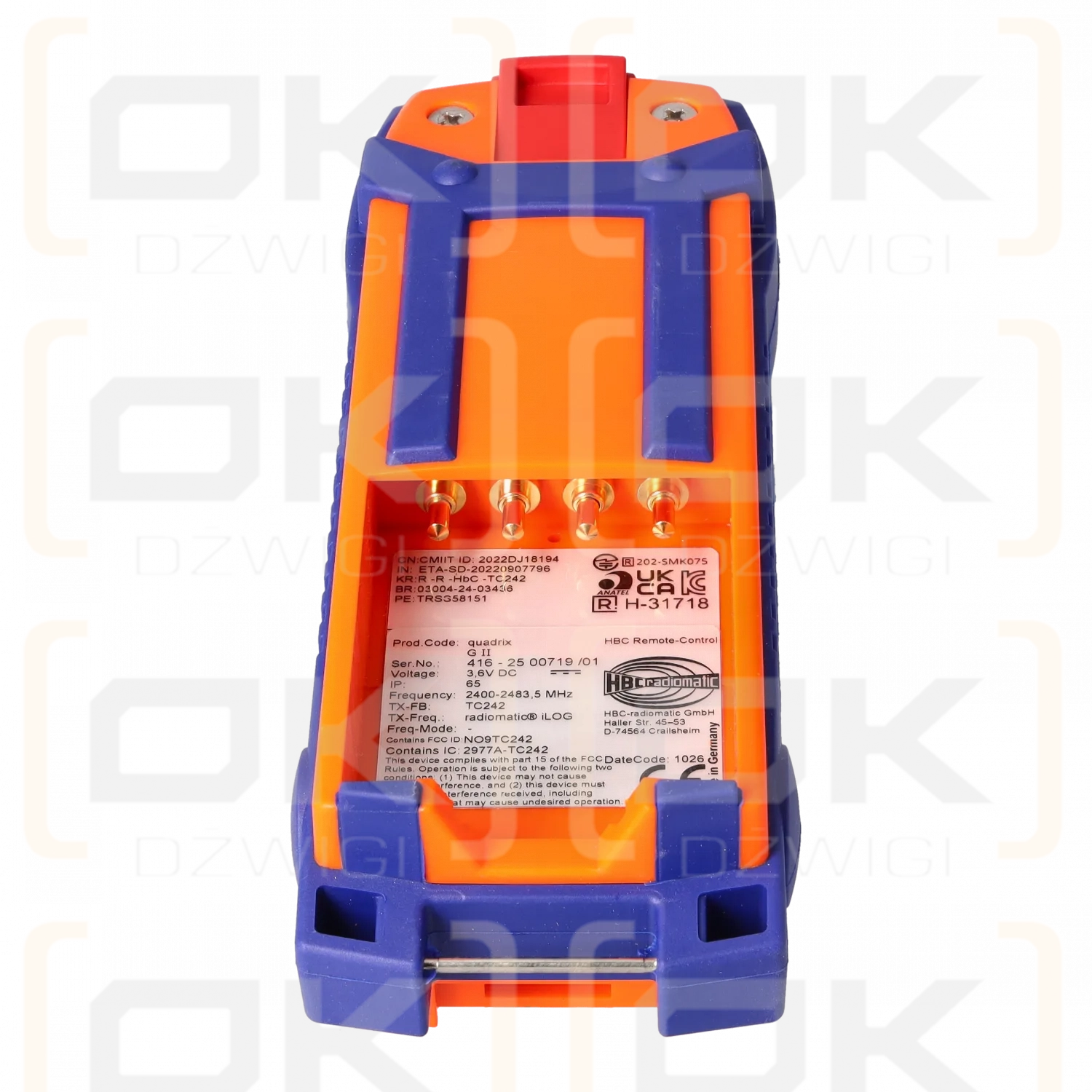 HBC-radiomatic Quadrix G II TC242 3.6V 2400-2483.5 для системы номер 416-2500719