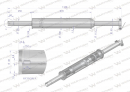 Tłumik okrągły długi 5.5kg 1180mm C-360 (prosty) INOX WARYŃSKI
