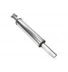 Tłumik okrągły krótki 865mm 4.5kg C-330 (prosty) INOX WARYŃSKI