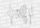 Złącze przewodów powietrza bez zaworu C-330/360 (twarde) x501200 22x1.5 POLMO
