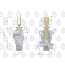 Zawór hamulcowy 42480160, 42481161 C-330 ORYGINAŁ URSUS