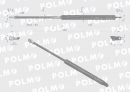 Siłownik  maski silnika L max. 226mm 4274598M0P MASSEY FERGUSON POLMO
