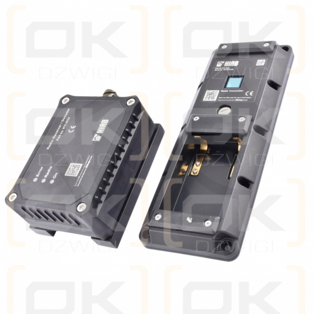 Zestaw naprawczy sterowania radiowego Hiab CD EU+Singapur, Nadajnik + odbiornik