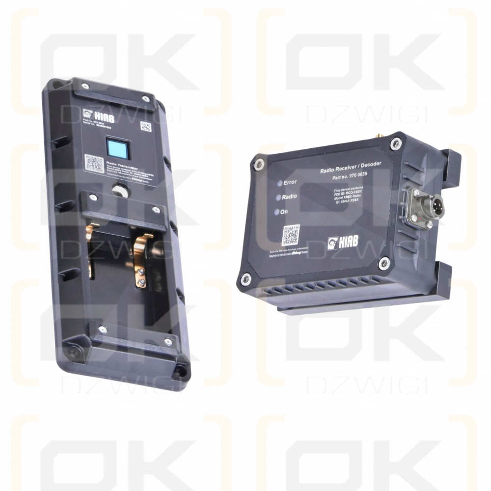Zestaw naprawczy sterowania radiowego Hiab CD US, Nadajnik + odbiornik