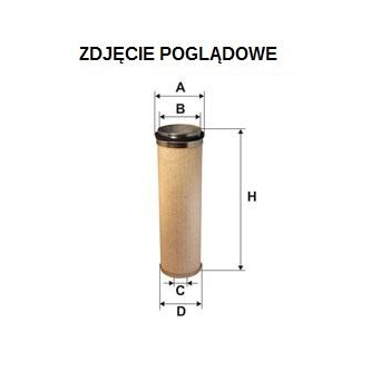 Filtr powietrza wewnętrzny/bezpiecznik - do AF4643 Wix (zam AF4150)