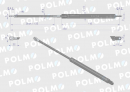 Siłownik szyby tylnej L max. 350mm 65426002 MERLO POLMO