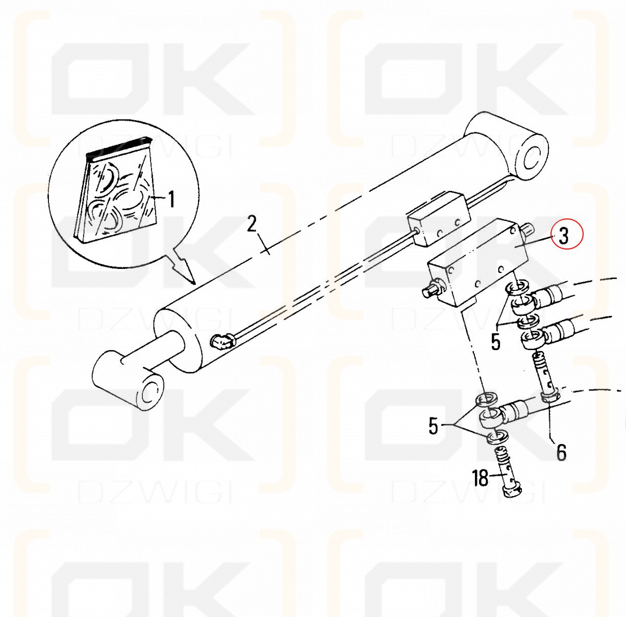 Hydraulic lock for Oil&Steel basket lift