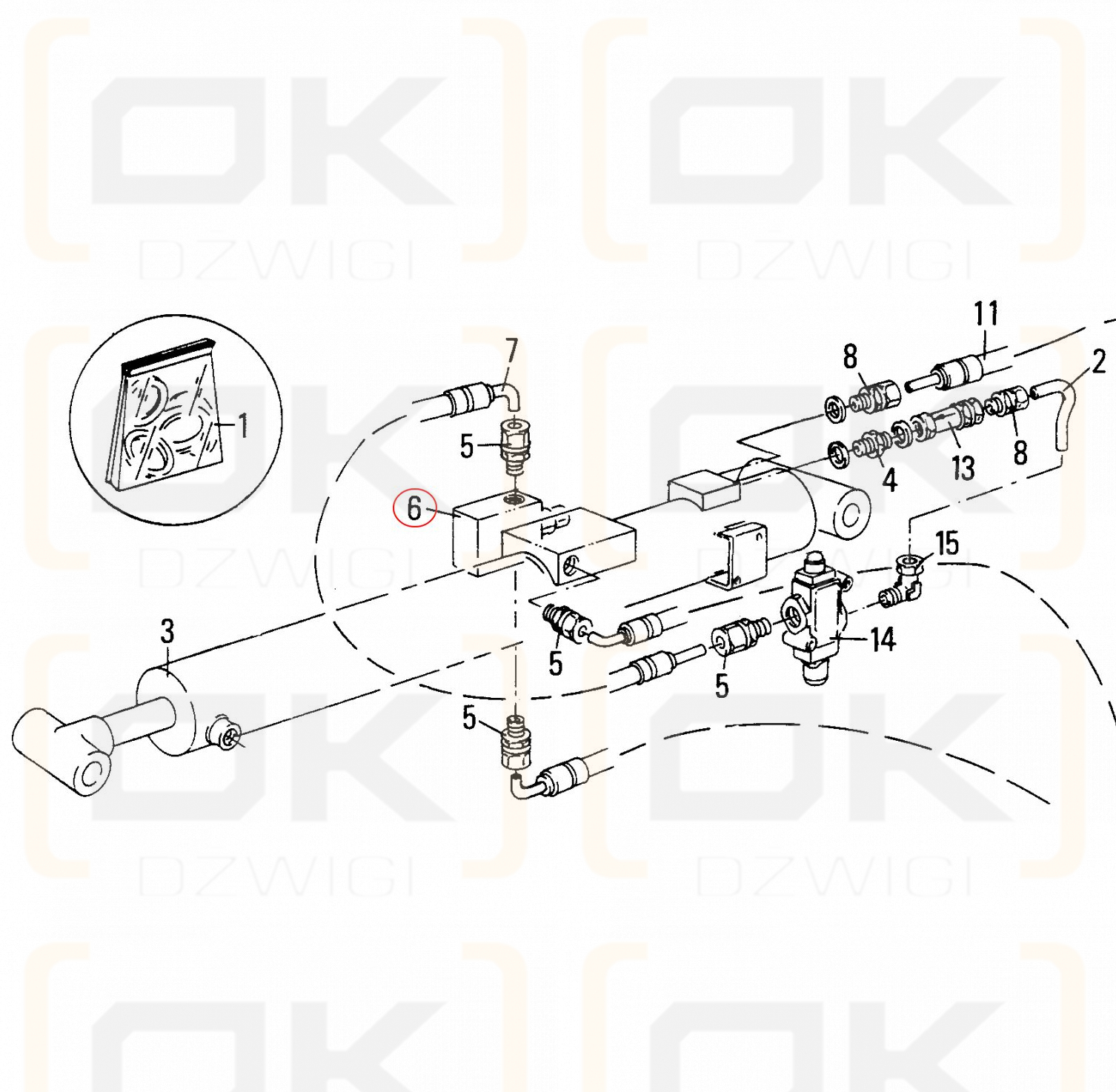 Hydraulische Verriegelung für Oil&Steel-Korblift