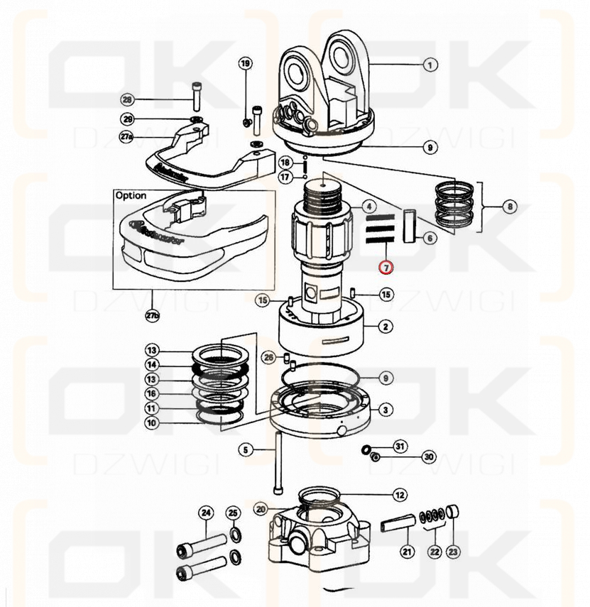 Sprężyna rotatora GV12; GV12-2