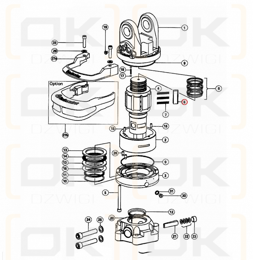 Klin rotatora Indexator