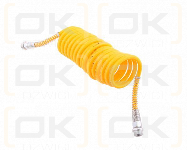 Przewód spiralny M-16x1.5 4.5m żółty POLMO