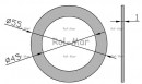 Podkładka dystansowa 45x55x1,0 Kosiarka rotacyjna