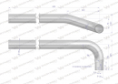 Rura do tłumika 5040390070.1p prosta bizon INOX Waryński