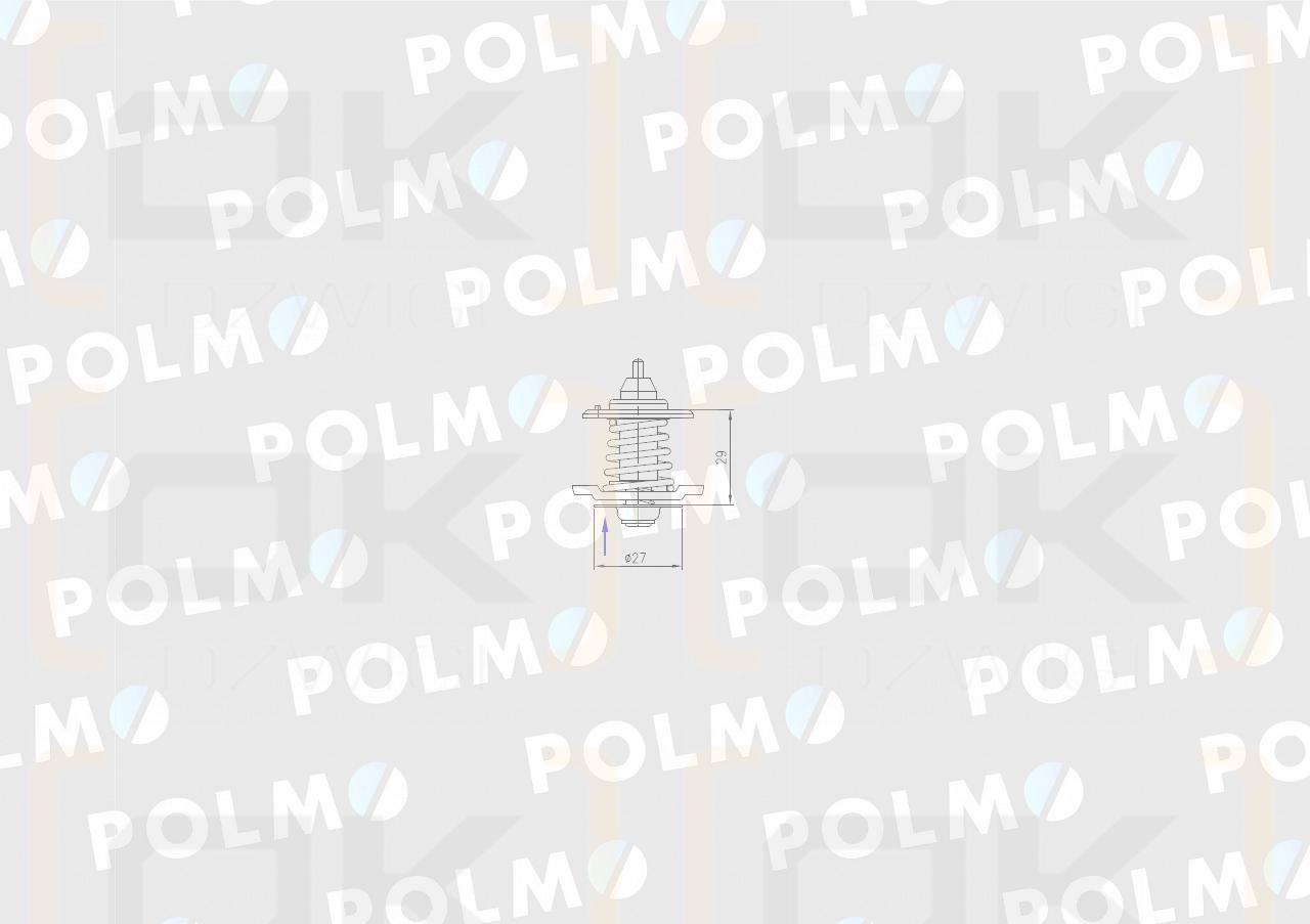 Termostat wkład 504221036 NEW HOLLAND POLMO