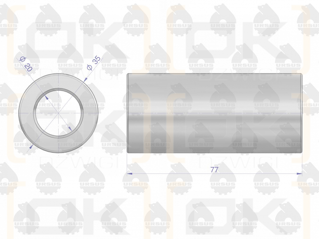 Zestaw naprawczy silnika 55110018 950116 C-360 ORYGINAŁ URSUS