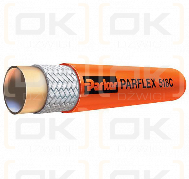 Parker 518C-4 Non-Conductive Fiber Braid Hydraulic Hose 1/4 ID Hose