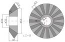 Koło zębate stożkowe Z15 przekładni Kopaczka