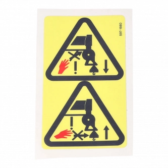 Pegatina de advertencia Hiab
