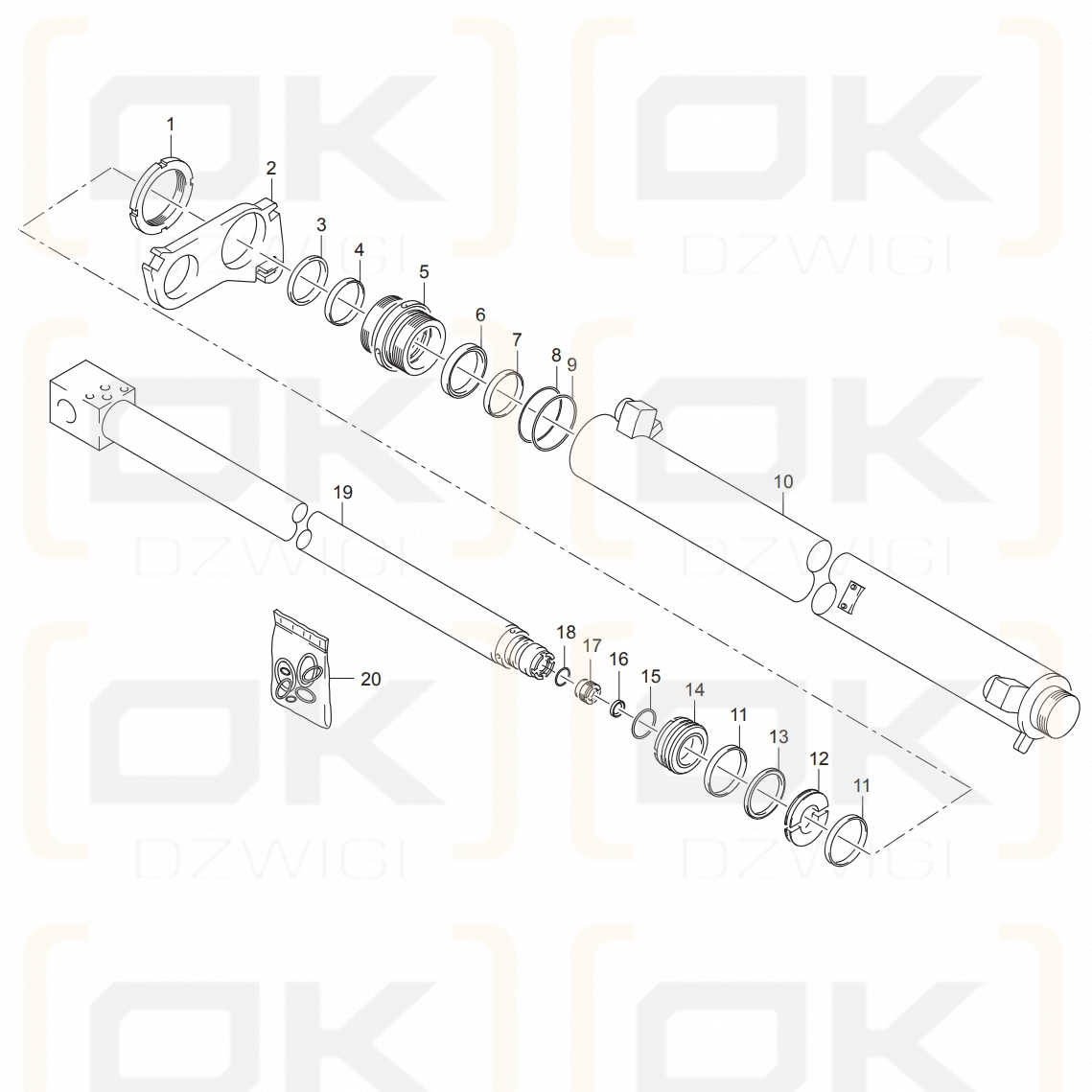 Atlas Extension Actuator Repair Kit