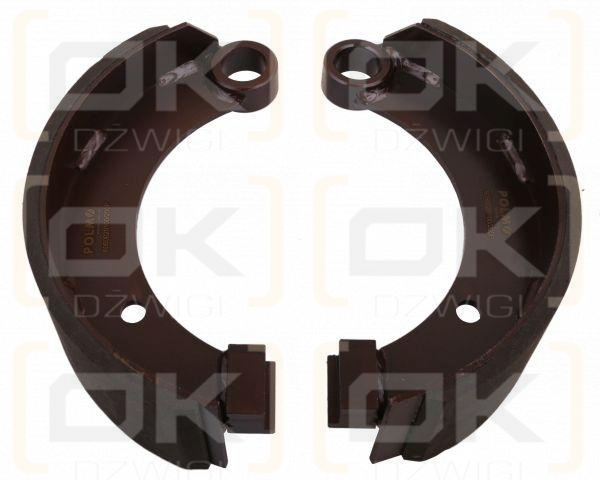 Szczęka hamulcowa kpl. 1-prawa 1-lewa przyczepa D-47 7037020050 7037020040 POLMO 