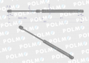 Siłownik szyby tylnej L max. 500mm 65499077 FRITZMEIER POLMO