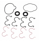 Kit de sellos para bomba hidráulica Casappa KP30-05S6/KP30-M5 S/D