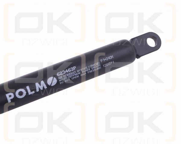 Siłownik szyby przedniej. tylnej L max. 399mm 65499074 FRITZMEIER POLMO