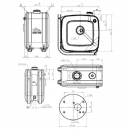 Bezares 150L aluminum hydraulic oil tank