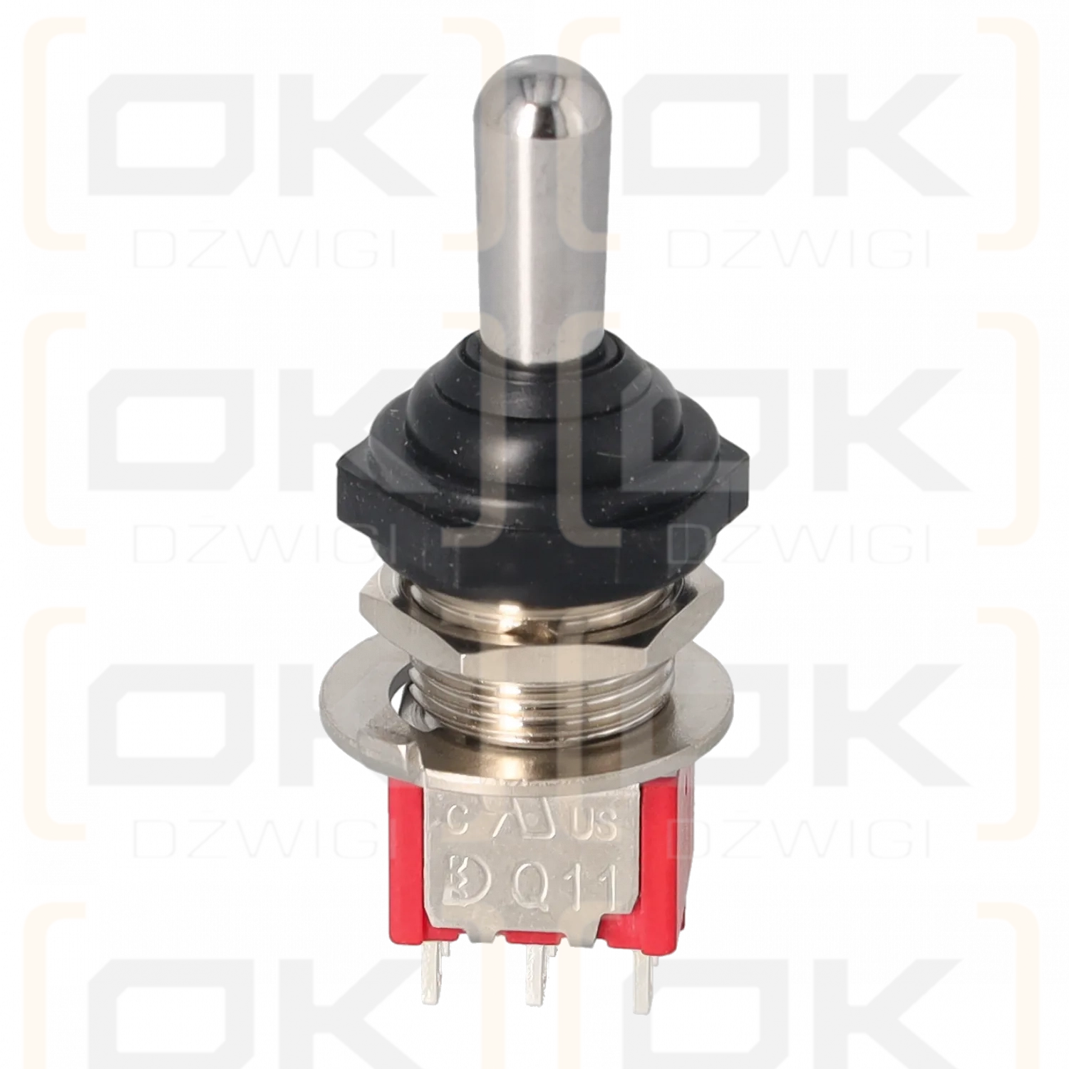 Hetronic 3-position non-return toggle switch R-0-R 12mm