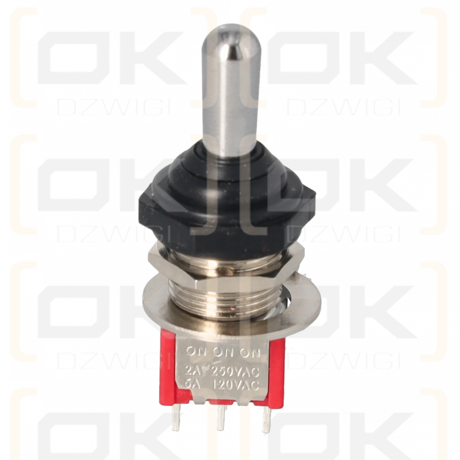 Hetronic 3-position non-return toggle switch R-0-R 12mm