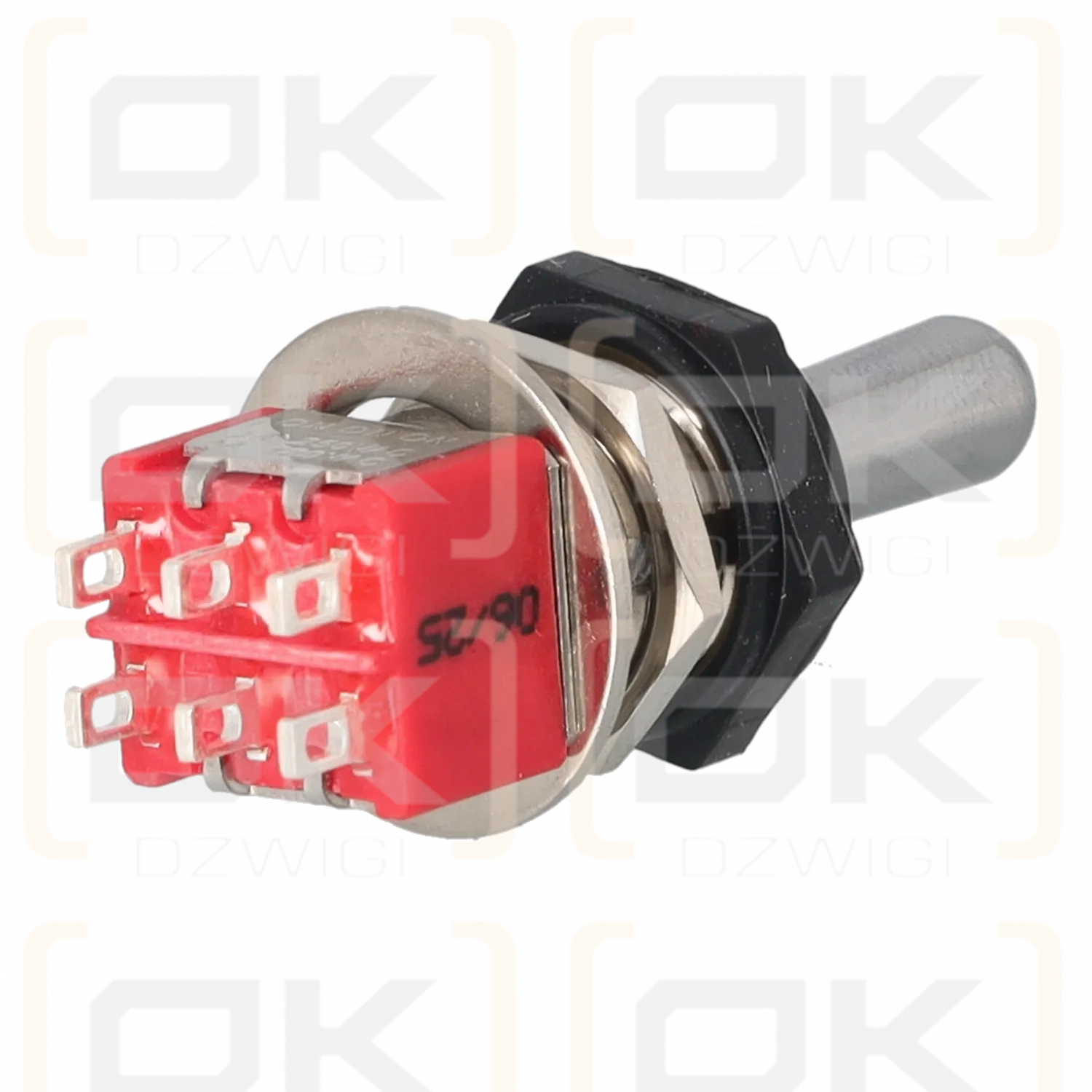 Hetronic 3-position non-return toggle switch R-0-R 12mm