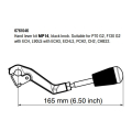 Palanca Parker P70CF G2, F130 G2, L90LS tipo MP14 - negra