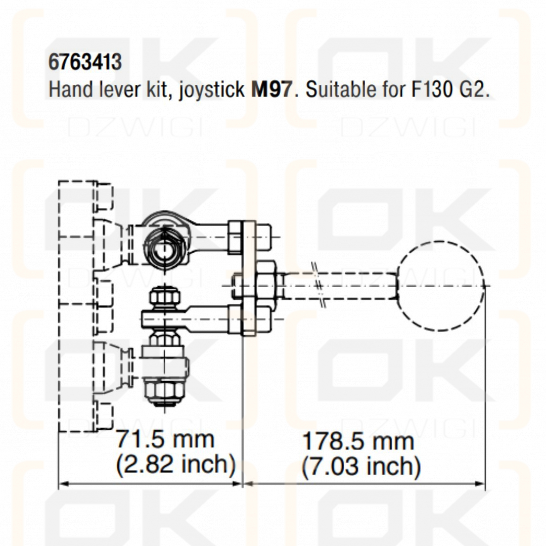 Кросс-джойстик Parker F130 G2 типа M97
