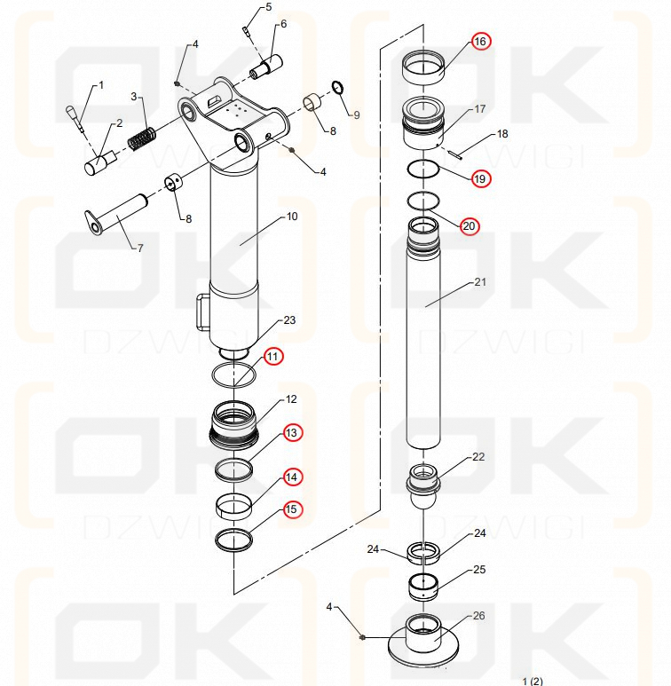 Kit de juntas HMF C125/100