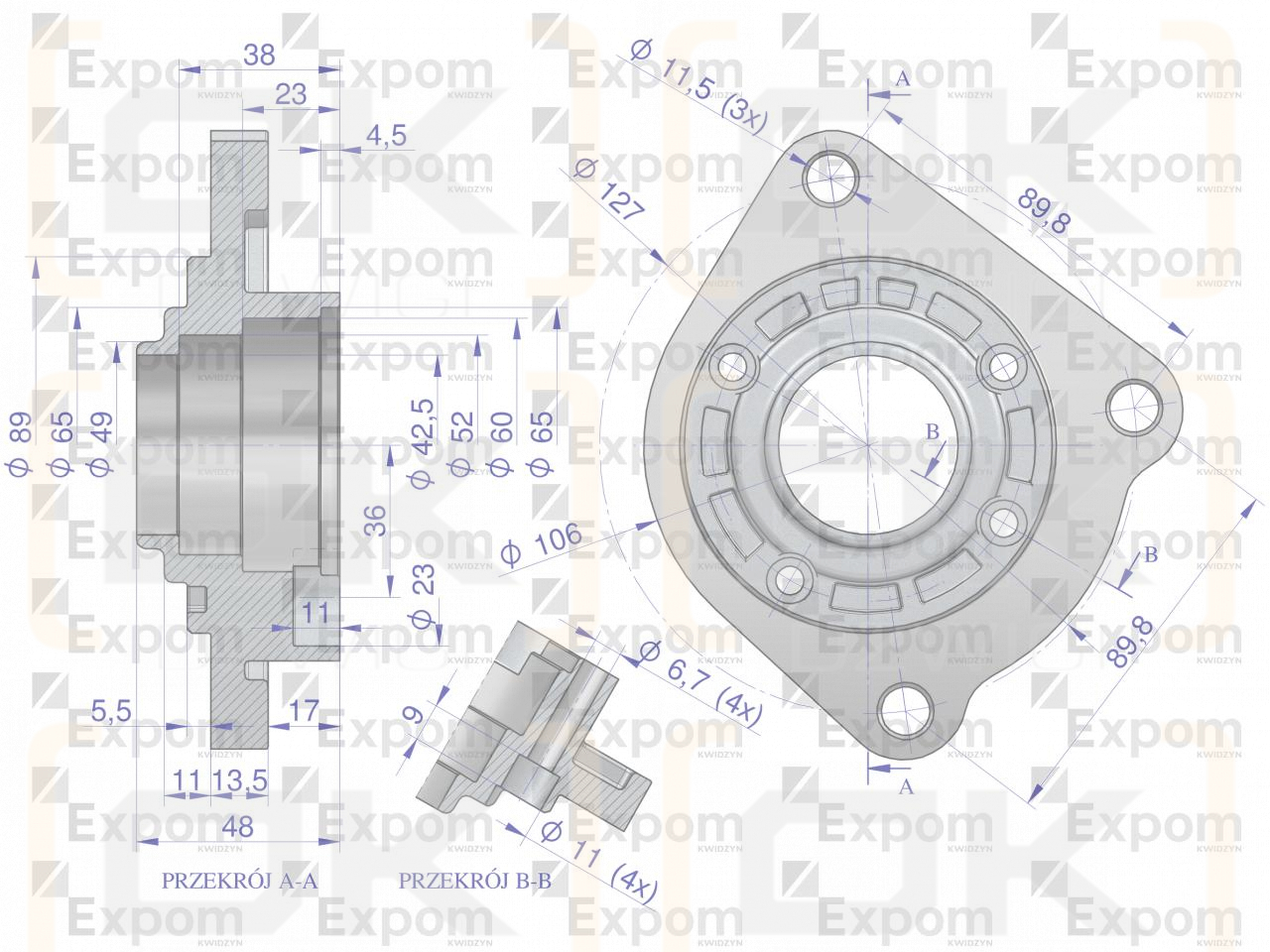 Głowica rozrusznika Case MF typu Magneton 9142720 Blue Line EXPOM KWIDZYN