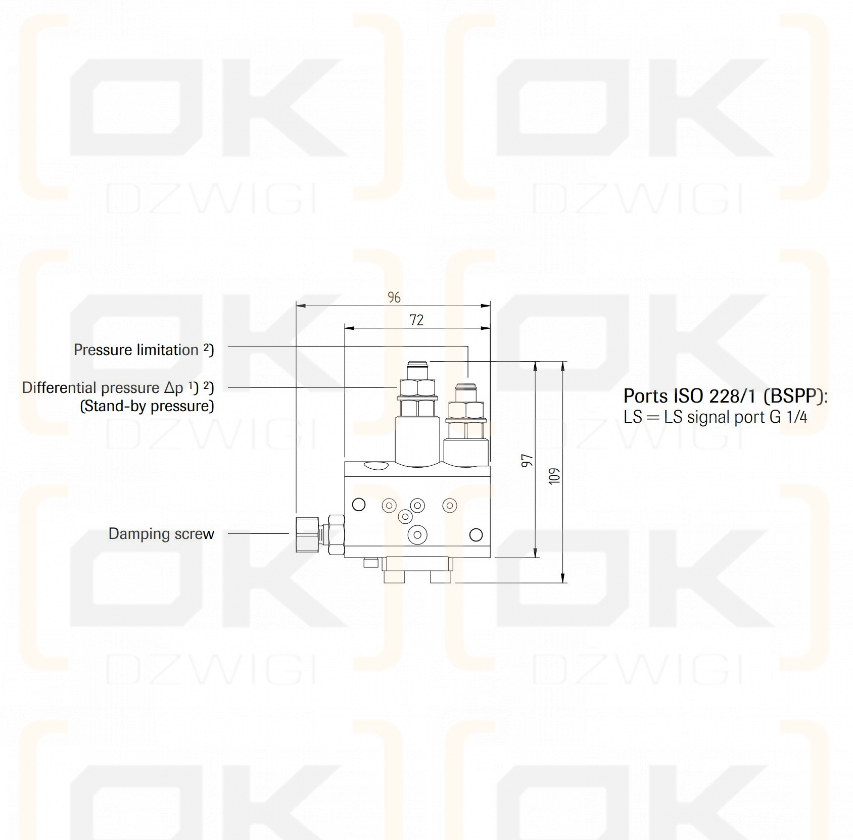 Sunfab SVH 062-130 Hydraulic Pump LSP Regulator