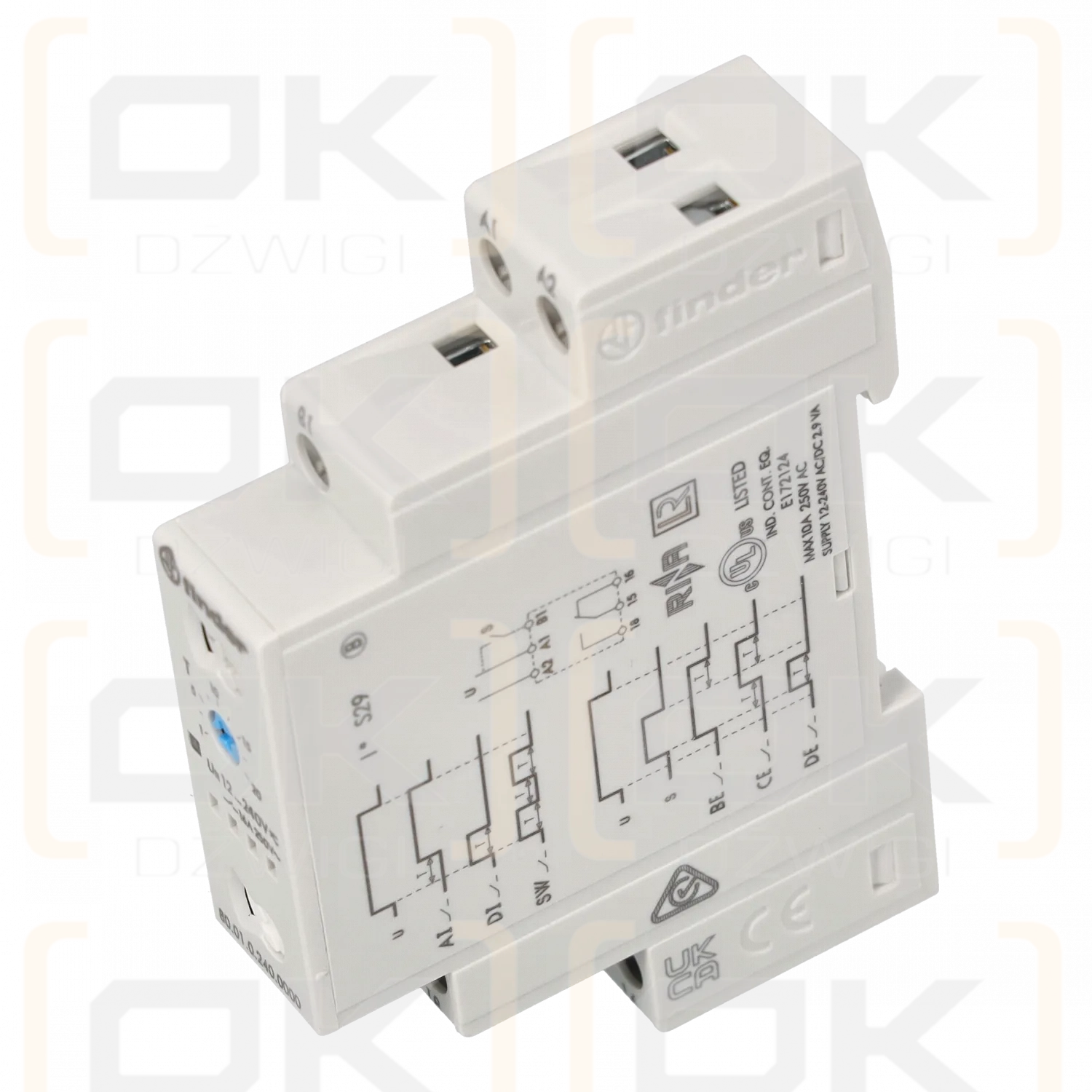 Przekaźnik czasowy 0,1s÷24h SPDT 250VAC/16A