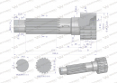 Wał napędzający reduktora 80121187 C-385 WARYŃSKI