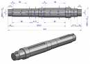 Wałek wirnika śrutownik Bijakowy