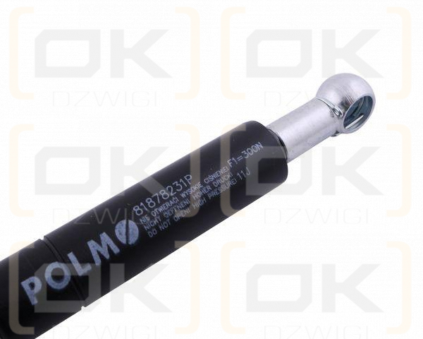 Siłownik drzwi L max. 205mm 81878231P FORD POLMO