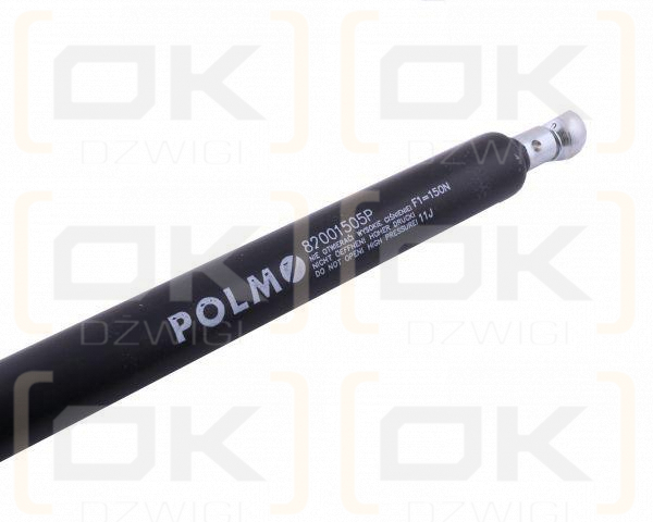 Siłownik szyby tylnej L max. 586mm 82001505P CASE IH POLMO