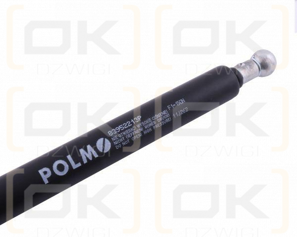 Siłownik szyby tylnej L max. 400mm 83952213P FORD POLMO